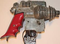 Vintage Diecast Hubley Atomic Disintegrator Ray Gun, Space Toy Cap Pistol