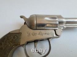 Vintage Early Roy Rogers Repeating Cap Gun with Ornate Metal Grips