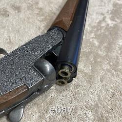 Vintage Edison Giocattoli Double Barrel Shotgun Cap Gun Made In Italy