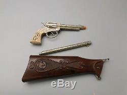 Vintage Extremely Rare 1957 Restless Gun Rifle Detachable Stock Screw In Barrel