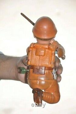 Vintage Fine Celluloid Army/Military Soldier With Gun Toy, Japan