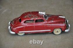 Vintage Friction Red Litho Fine Sparkle Gun Car Tin Toy, Japan