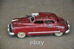 Vintage Friction Red Litho Fine Sparkle Gun Car Tin Toy, Japan