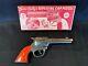 Vintage Gene Autry Toy Western Repeating Cap Pistol Withoriginal Box Orange Gun