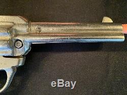 Vintage Gene Autry TOY Western Repeating Cap Pistol WithOriginal Box Orange Gun
