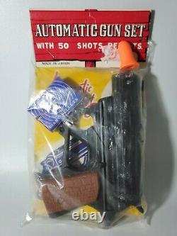 Vintage Giant Special Shooter Plastic Toy Automatic Gun Set RARE