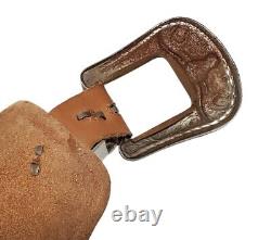 Vintage Gun Smoke Marshall Matt Dillion Leather Jeweled Double Toy Holster Belt