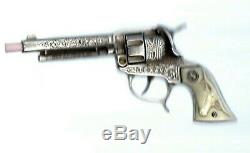 Vintage HUBLEY Texan 50 Shot Colt Toy 9 in Cap Gun w Box