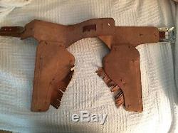 Vintage Halco Wells Fargo Pony Express Holster Outfit with pair Buffalo Bill Guns