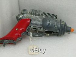 Vintage Hubley 1950's Atomic Disintegrator Toy Gun, Red Handle & Paint