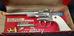 Vintage Hubley 2 Guns In 1 Cap Gun Pistol In Box Unused