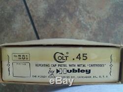 Vintage Hubley Colt 45 Cap Gun No. 281