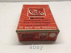 Vintage Hubley Colt 45 Cap Gun Toy Bullets Display Carton NOS