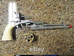 Vintage Hubley Colt 45 Cap Gun, With 4 Original Cap Bullets
