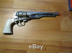 Vintage Hubley Colt 45 Civil War Cap Gun & Confederate CS Holster Ultra Rare