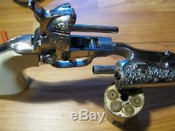 Vintage Hubley Colt 45 Civil War Cap Gun & Confederate CS Holster Ultra Rare