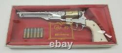 Vintage Hubley Colt. 45 Die Cast Toy Gun Cap Pistol In Original Packaging NOS
