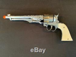 Vintage Hubley Colt 45 Toy Cap Gun. 45 Gold Cylinder Very Nice