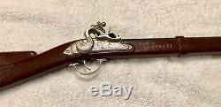 Vintage Hubley Davy Crockett Cap Gun Buffalo Rifle Toy 24 Long Nice
