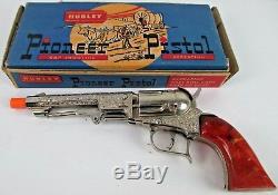Vintage Hubley Pioneer Toy Pistol Cap Gun In Box