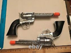 Vintage Hubley Ric-O-Shay. 45 Toy Cap Gun 1960-65 Working and clean