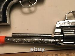 Vintage Hubley Ric-O-Shay. 45 Toy Cap Gun 1960-65 Working and clean