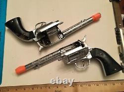 Vintage Hubley Ric-O-Shay. 45 Toy Cap Gun 1960-65 Working and clean