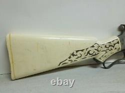 Vintage Hubley SCOUT RIFLE 250 SHOT Toy Cap Gun Made in USA, RARE White Model