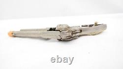 Vintage Hubley Texan Cast Iron Cap Gun Long Horn Pattern Handle Grip Toy Gun AE