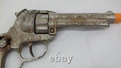 Vintage Hubley Texan Cast Iron Cap Gun Toy No Grips AE