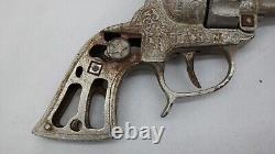 Vintage Hubley Texan Cast Iron Cap Gun Toy No Grips AE