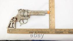 Vintage Hubley Texan Cast Iron Cap Gun Toy No Grips AE