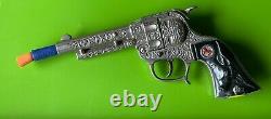 Vintage Hubley Texan Jr. Toy Cap Gun Black Grips Red Pony