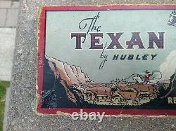 Vintage Hubley. The Texan 50-Shot Repeating Pistol Toy Cap Gun with box