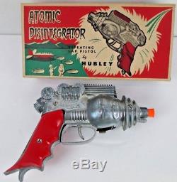 Vintage Hubley Toy Atomic Disintegrator Cap Pistol Gun In Box Unused Oss