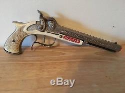 Vintage Hubley Toy Cap Guns Colt 45 Cowboy Ox Handle & Hubley Pirate Lot