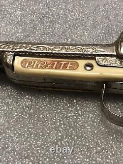 Vintage Hubley Vintage Toy Double Barrel Pirate Cap Gun Pistol