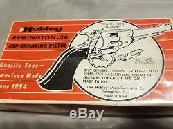 Vintage Hubley toy cap gun NIB. 36 Remington