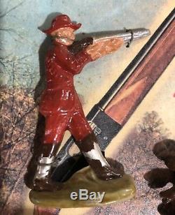 Vintage Hunting Advertising Winchester Guns & Ammo Lead Toy Hunter & Rabbit 1953