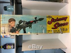 Vintage Johnny Seven OMA Toy Machine Gun/Original Box