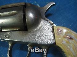 Vintage Kilgore Long Tom Cap Gun, Cast Iron, Rotating Cylinder, Nice Replica