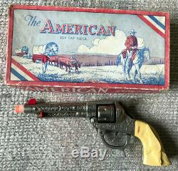 Vintage Kilgore The American Toy Cap Pistol Gun Mint In Box