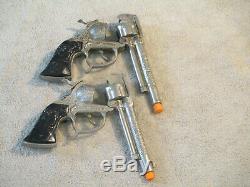 Vintage Leslie Henry Roy Rogers Toy Cap Guns From the 1950s
