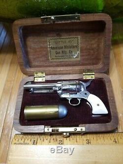 Vintage Little. 45 American Miniature Gun HOLLYWOOD CALIF. In Case #9