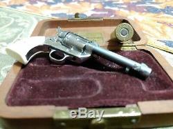 Vintage Little. 45 American Miniature Gun HOLLYWOOD CALIF. In Case #B