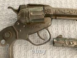 Vintage Lone Ranger Gun & Holster set / Silver bullet and Leather Fringe #395