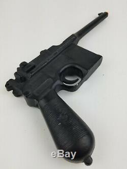 Vintage Lytle German Mauser Broomhandle C96 Cast Aluminum Pistol Replica Toy Gun
