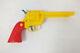 Vintage Marx Lone Ranger Click Plastic Toy Pistol Gun Western Yellow Red