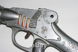 Vintage MARX Tom Corbett Space Cadet Atomic Rifle TOY Plastic Silver Ray Gun