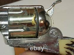 Vintage MATTEL FANNER CAP GUN PISTOL HOLSTER BULLETS CAPS BOX CLOTH BAG 1950`s